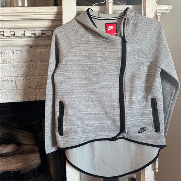 Nike Heather Gray Zip-Up Jacket - Picture 1 of 7